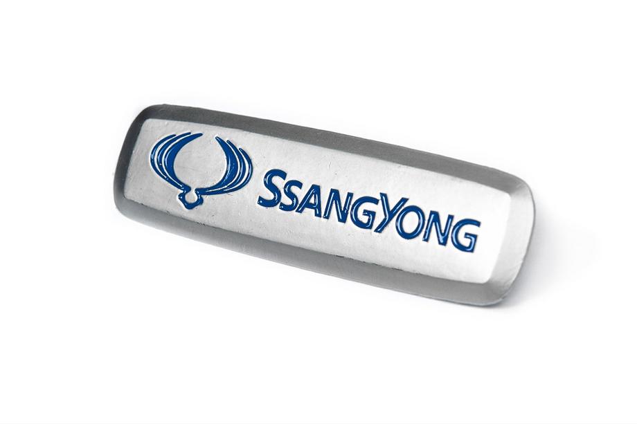 SsangYong Шильдик алюмінієвий для килимків (1шт) Фото 2
