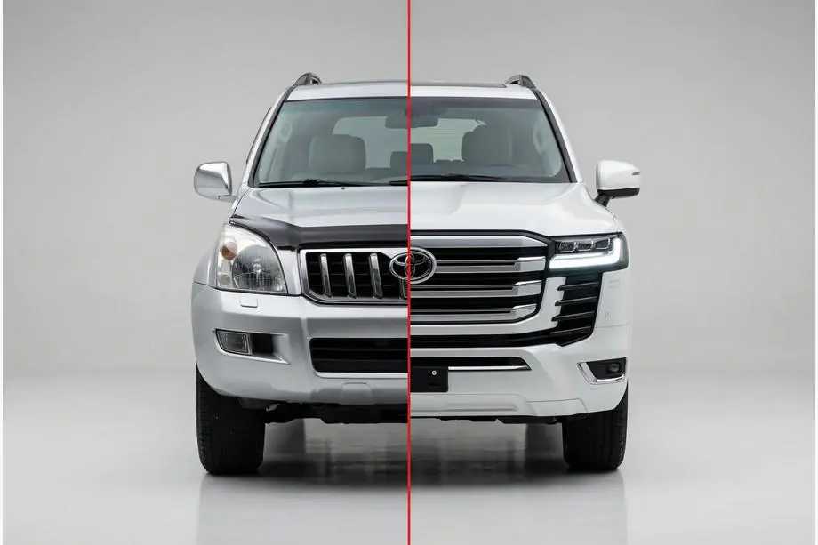 Toyota Land Cruiser Prado 120 2002-2009 рр. Комплект рестайлінгу на LC 300 Фото 1