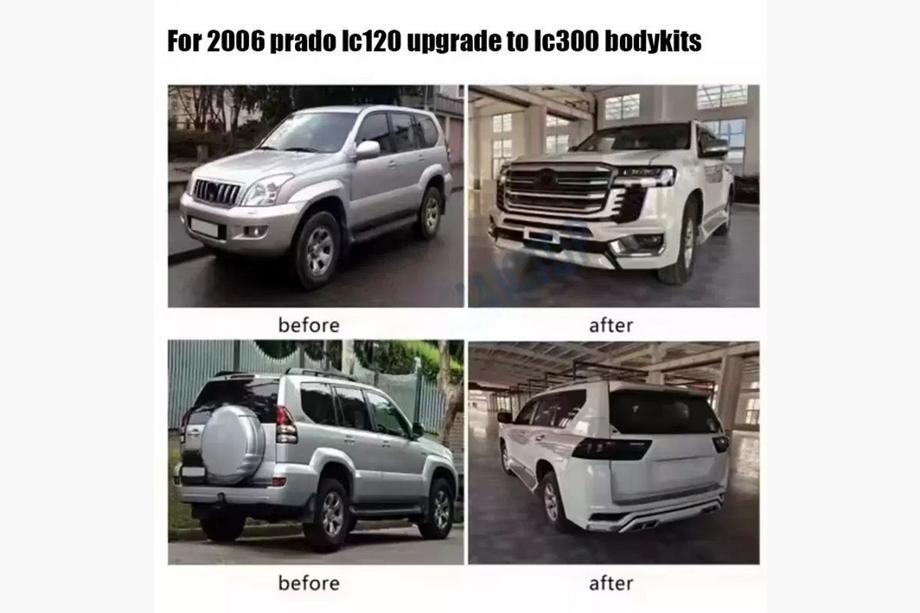 Toyota Land Cruiser Prado 120 2002-2009 рр. Комплект рестайлінгу на LC 300 Фото 7