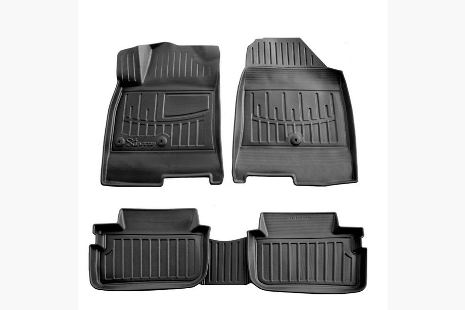 Hyundai Ioniq 2016-2022 рр. Килимки Stingray 3D (electric) (USA) (5 шт, поліуретан) Image