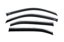 Honda HR-V 2021- рр. Вітровики з хромованим молдингом (4 шт, Niken) фото 2