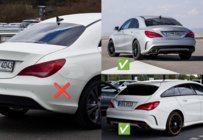 Mercedes CLA C117 2013-2019 рр. Бризковики Premium для CLA45 (4 шт) фото 2