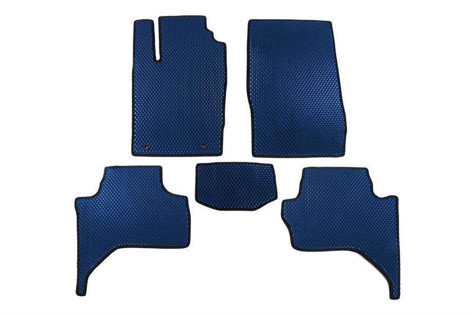 Mitsubishi L200 2015-2024 рр. Килимки EVA (Long base, Синій) Image