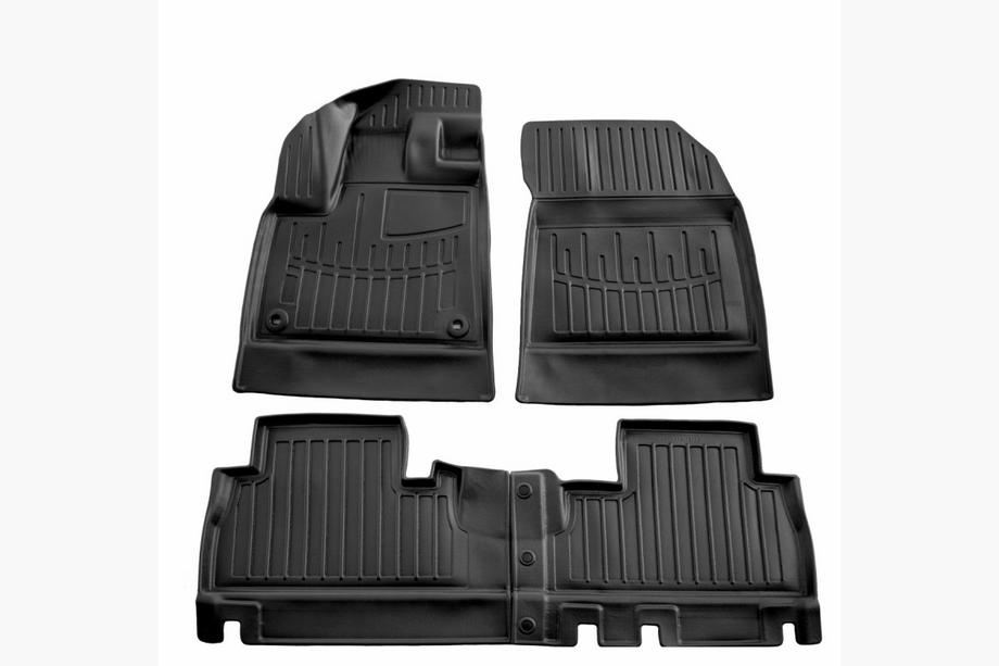 Opel Combo 2019- рр. Килимки Stingray 3D (без підлокітника) (4 шт) Image