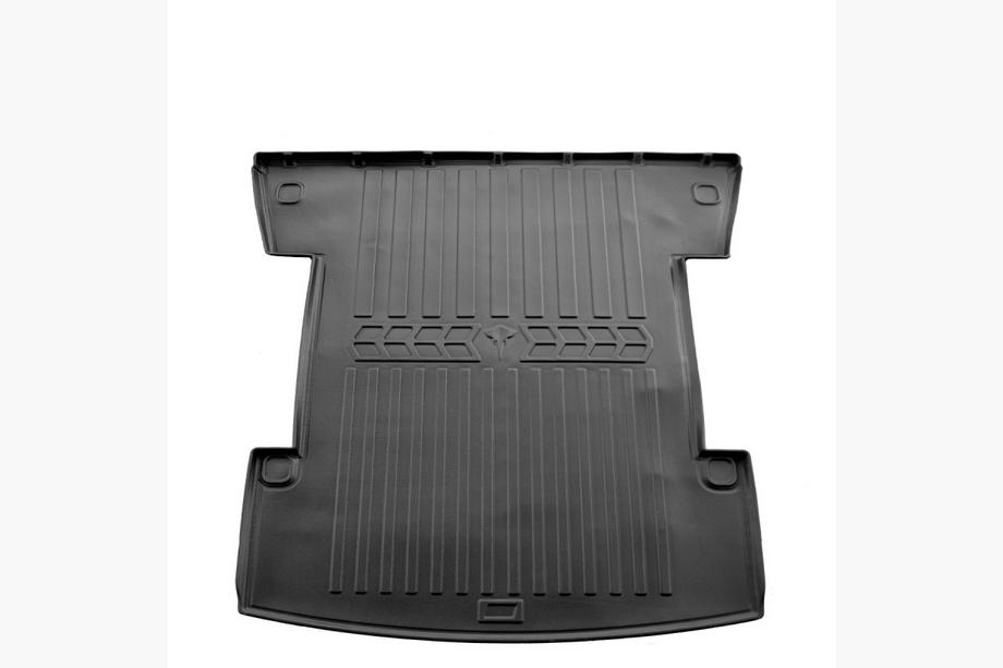 Volkswagen Caddy 2010-2015 рр. Килимок в багажник Stingray 3D (7-місний зі складеним 3-м рядом, довга база) Image