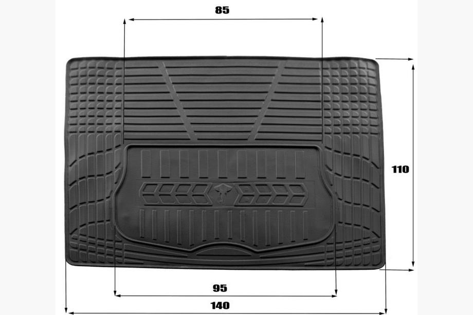 Універсальний килимок багажника 1400x1100 (Stingray, поліуретан) Image