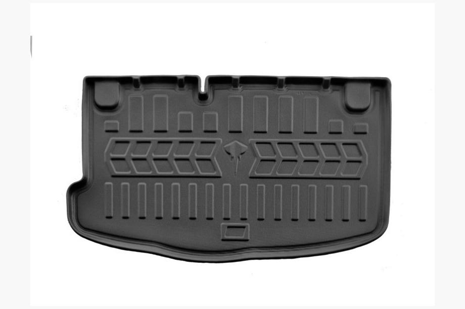 Hyundai I-10 2008-2013 рр. Килимок в багажник Stingray 3D (Нижній, без органайзера) Image