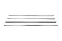 Renault Symbol 2008-2013 рр. Зовнішня окантовка стекол (4 шт, нерж.) фото 3