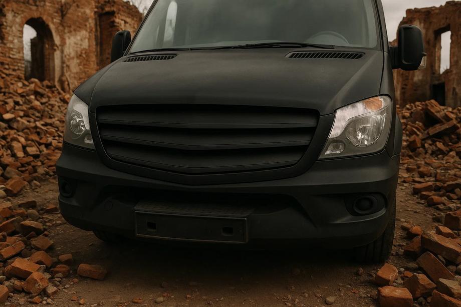 Mercedes Sprinter W906 2006-2018 рр. Решітка Exclusive 2013-2018 рр. (під фарбування) Image