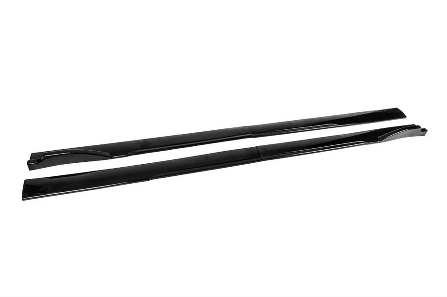 Універсальні накладки на бокові пороги Niken Black (ABS) (4шт) Image