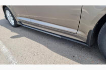 Універсальні накладки на бокові пороги Niken Grey (ABS) (4шт) фото 3