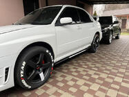 Універсальні накладки на бокові пороги Niken White (ABS) (4шт) фото 6