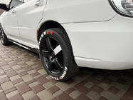 Універсальні накладки на бокові пороги Niken White (ABS) (4шт) фото 7