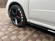 Універсальні накладки на бокові пороги Niken White (ABS) (4шт) фото 8