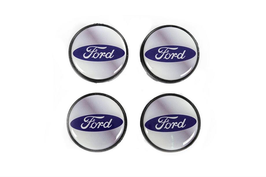 Ford Ковпачки на диски 53/51мм сірі frd5351g (4 шт) Фото 1