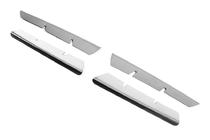 Renault Megane II 2004-2009 рр. Накладки на решітку (модель 2006↗, 4 шт, нерж) фото 3