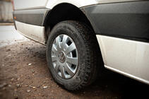 Volkswagen Crafter 2006-2016 рр. Ковпаки сірі ABS (1-катковий, 4 шт) фото 3