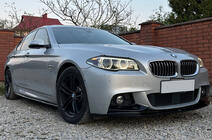 BMW 5 серія F10/F11 2010-2016 рр. Накладки на пороги DPT V-1 (під M-Sport/M5 пороги, чорний глянець) фото 1