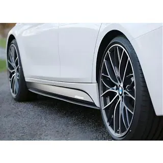 Накладки на пороги DPT V-1 (під M-Sport/M5 пороги, чорний глянець) фото 2