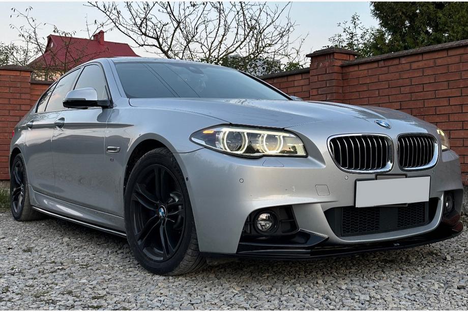 BMW 5 серія F10/F11 2010-2016 рр. Накладки на пороги DPT V-1 (під M-Sport/M5 пороги, чорний глянець) Image