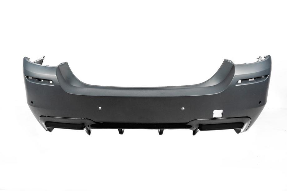 BMW 5 серія F10/F11 2010-2016 рр. Задній дифузор DPT V-2 (для M-Performance, чорний глянець) Фото 15