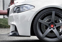 BMW 5 серія F10/F11 2010-2016 рр. Накладка на передній бампер DPT Lip V-3 (Для M-Performance, чорний глянець) фото 6