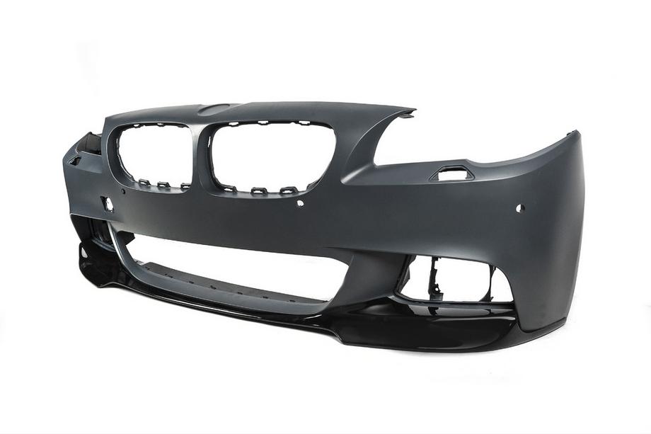 BMW 5 серія F10/F11 2010-2016 рр. Накладка на передній бампер DPT Lip V-3 (Для M-Performance, чорний глянець) Фото 13