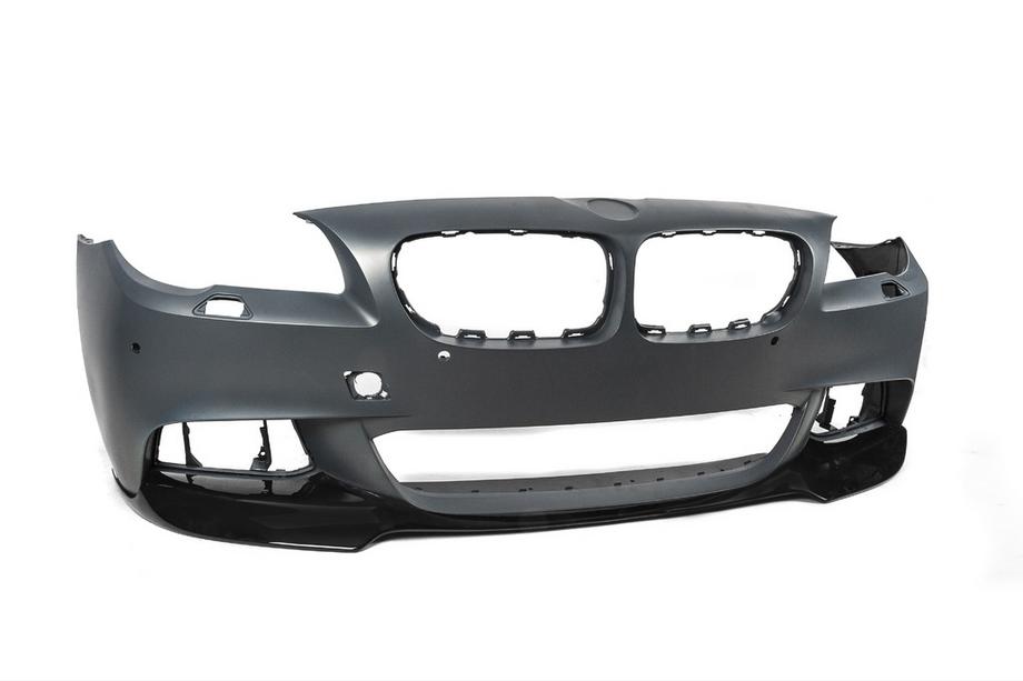 BMW 5 серія F10/F11 2010-2016 рр. Накладка на передній бампер DPT Lip V-3 (Для M-Performance, чорний глянець) Фото 14