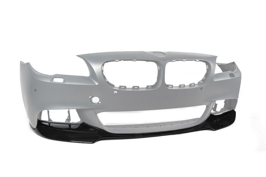 BMW 5 серія F10/F11 2010-2016 рр. Накладка на передній бампер DPT Lip V-3 (Для M-Performance, чорний глянець) Фото 9
