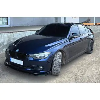Накладка на передній бампер DPT Lip для стокової версії (2015-2018, чорний глянець) фото 4