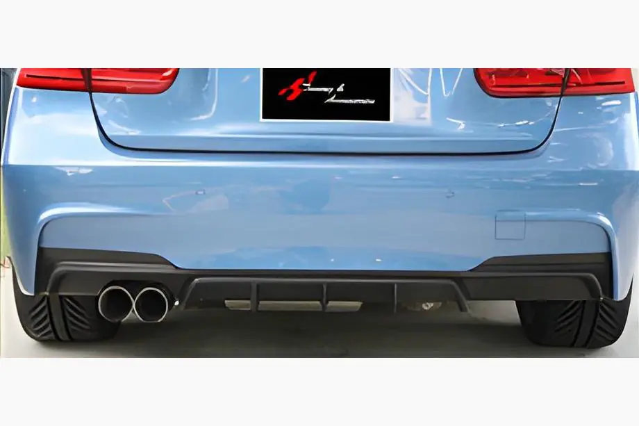 BMW 3 серія F30/F31 2012-2019 рр. Задній дифузор DPT V-1 (для M Performance, чорний глянець) Фото 1