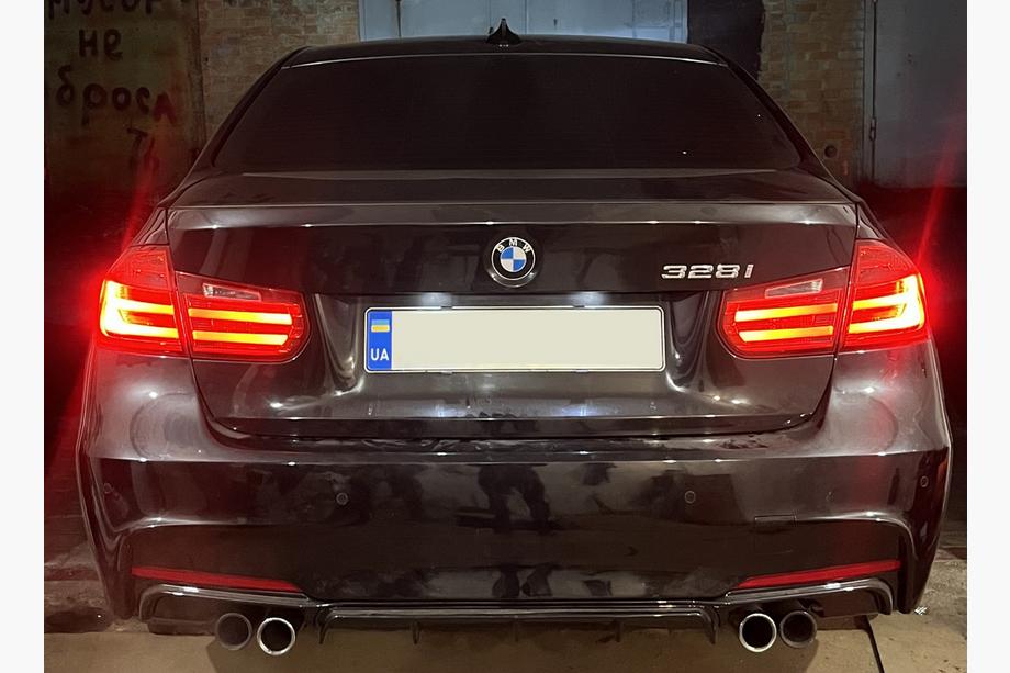 BMW 3 серія F30/F31 2012-2019 рр. Задній дифузор DPT V-3 (для M Performance, чорний глянець) Фото 3