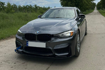 BMW 3 серія F30/F31 2012-2019 рр. Накладка на передній бампер DPT Lip V-2 (Для M3, чорний глянець) фото 7