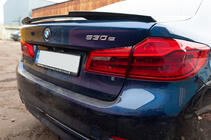 BMW 5 серія G30/G31 2017-2023 рр. Спойлер M4-Style (чорний глянець) фото 2