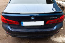 BMW 5 серія G30/G31 2017-2023 рр. Спойлер M4-Style (чорний глянець) фото 12