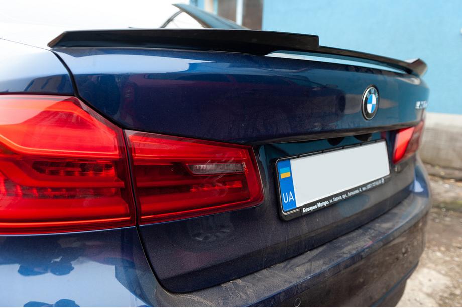BMW 5 серія G30/G31 2017-2023 рр. Спойлер M4-Style (чорний глянець) Image