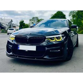 Накладка на передній бампер DPT Lip V1 (для M-Performance 2017-2020, чорний глянець) фото 3