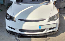 Універсальна передня Lip накладка DPT V-2 (ABS, чорний глянець) фото 5