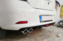 Універсальний задній дифузор DPT V-7 (ABS) (чорний глянець) фото 8