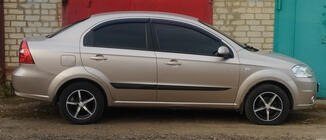 Універсальні молдинги дверей DPT (ABS) (4шт) (чорний мат) фото 6