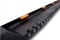 Mitsubishi L200 2015-2024 рр. Бокові пороги Dakar V1 з LED (2019+, 2 шт, метал) фото 3