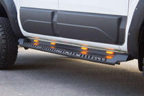 Mitsubishi L200 2015-2024 рр. Бокові пороги Dakar V1 з LED (2019+, 2 шт, метал) фото 4