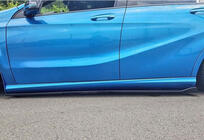 Універсальна накладки на бокові пороги DPT Black (ABS) (2шт) (чорний глянець) фото 5