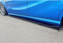 Універсальна накладки на бокові пороги DPT Black (ABS) (2шт) (чорний глянець) фото 6