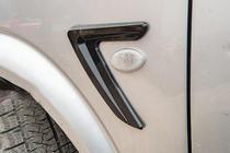 Універсальні бокові зябра DPT V-3 (ABS) (2шт) (чорний глянець) фото 2