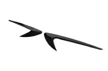 Універсальні бокові зябра DPT V-4 (ABS) (2шт) (чорний глянець) фото 5