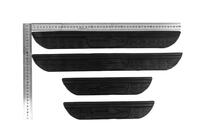 Універсальні накладки на пороги DPT (ABS) (4шт) (чорний мат) фото 8