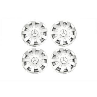 Ковпаки сірі ABS (1-катковий, 4 шт) Mercedes Sprinter W907/W910 2018- рр. фото 1