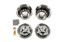 Volkswagen Crafter 2006-2016 рр. Ковпаки з нержавійки Ексклюзив V3 (2 катковий, 4 шт) фото 1