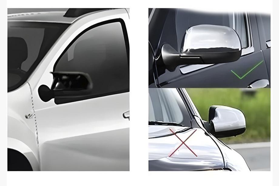 Dacia Duster 2008-2018 рр. Накладки на дзеркала BMW-Style (2 шт) V-1 Фото 3